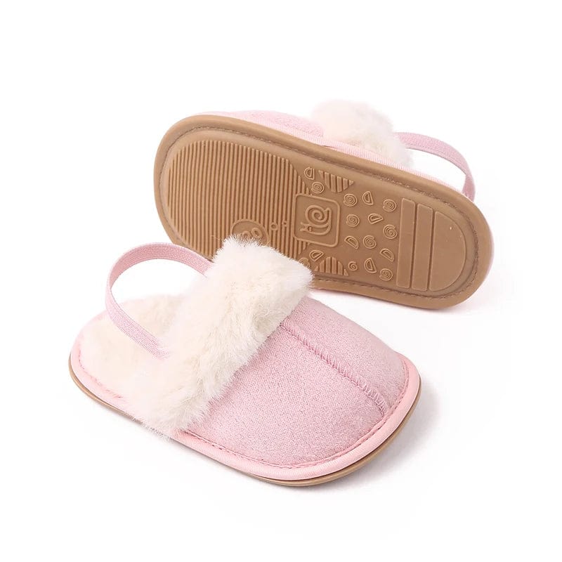 chausson bebe en cuir souple