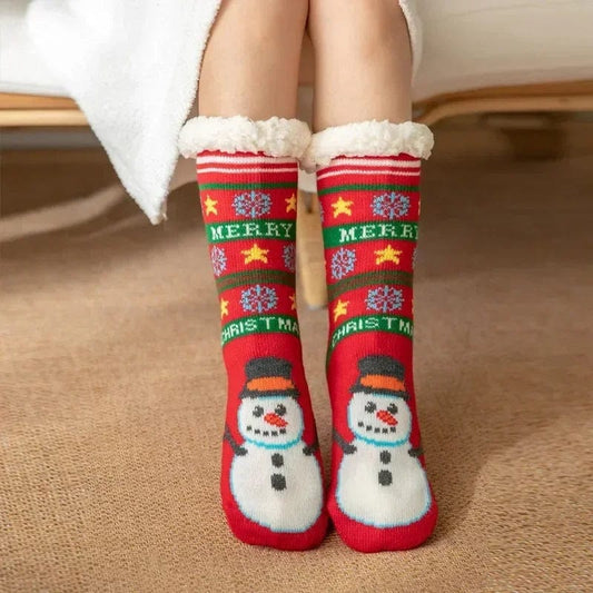 chausson chaussette noel Red snowman / One Size