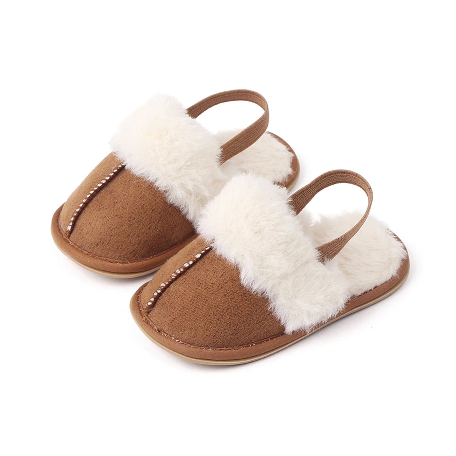 chausson cuir souple bebe light brown / 7-12 Months