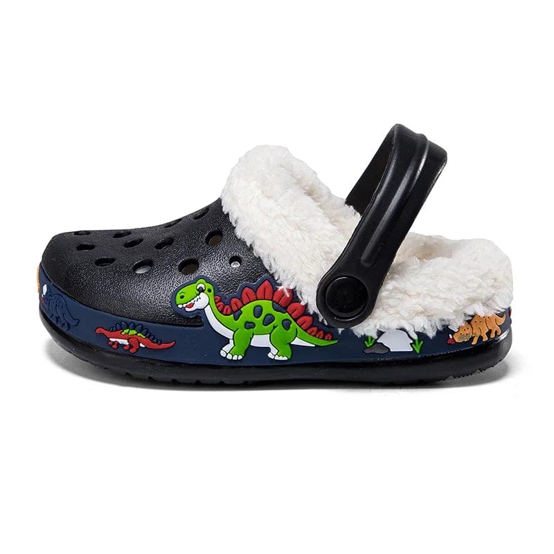 chausson enfant cuir bleu