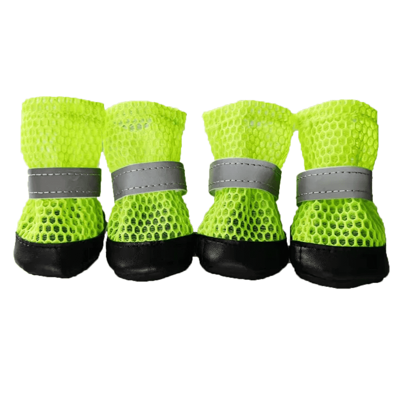 chausson isolant pour chien 4pcs-summer green / size 4(5.8 4.8cm)