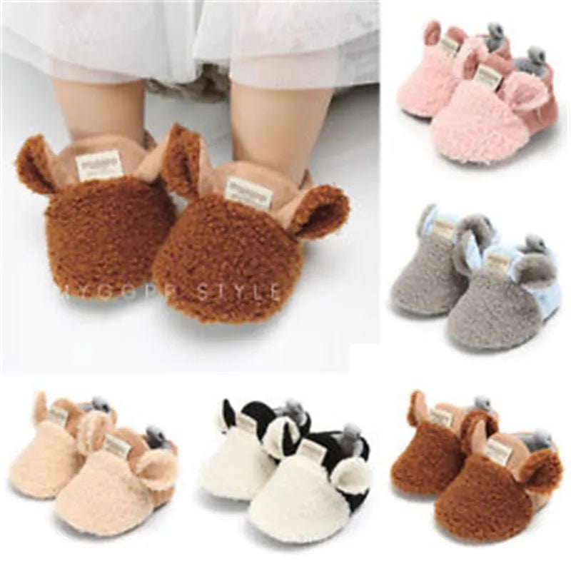 chausson pour bebe en cuir