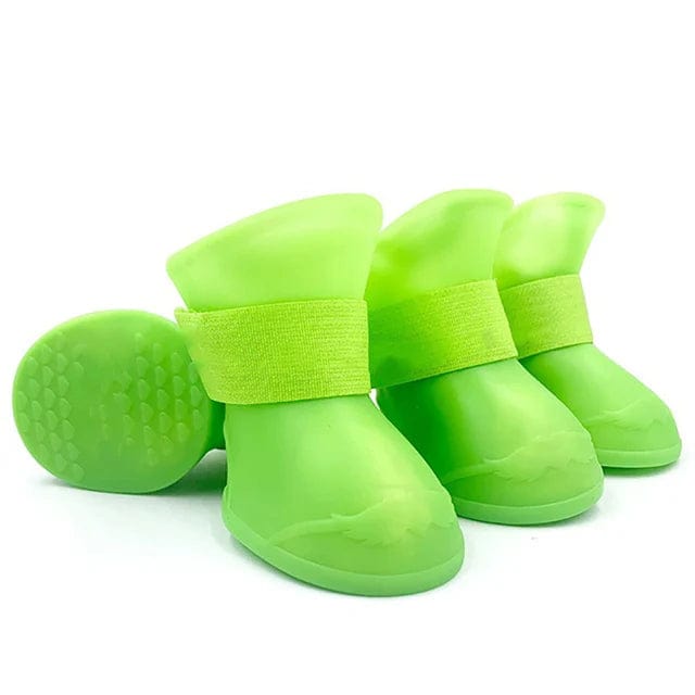 chaussons antidérapant chien green / L