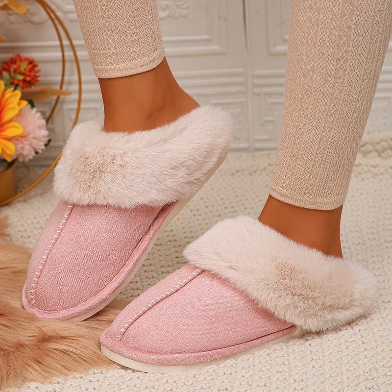 chaussons en cuir pour femme Pink / 44-45(fit 42-43)