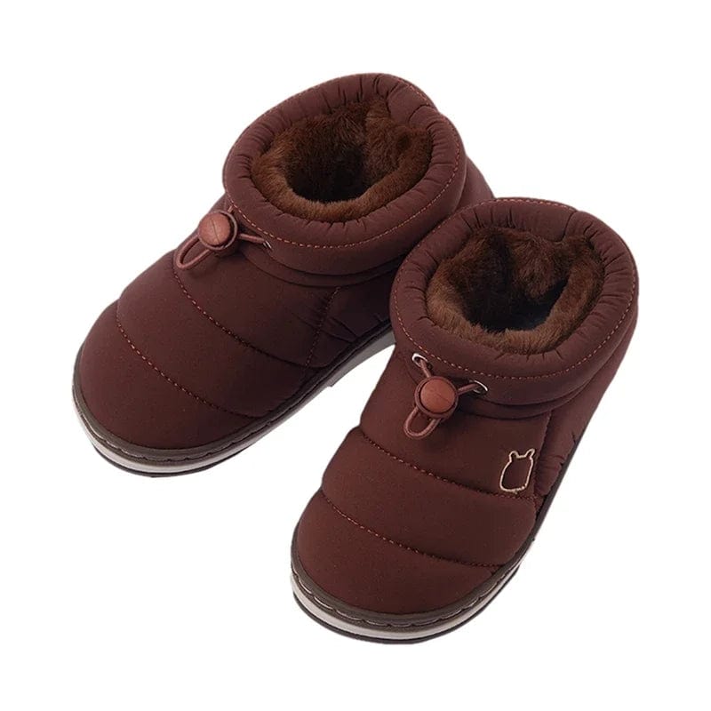 chaussons enfants coffee color / Inside shoe 16cm