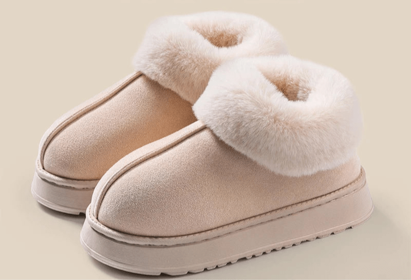 chaussons femme montants Beige / 42-43