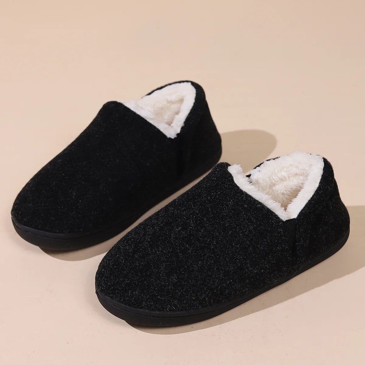 chaussons fourrés hommes  Black / 38-39 / CHINA