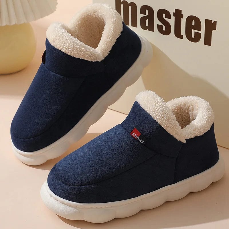 chaussons homme fourrés Navy Blue / 36-37 / CHINA