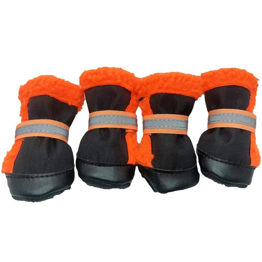 chaussons neige pour chien winter dark orange / size 4(5.8 4.8cm)